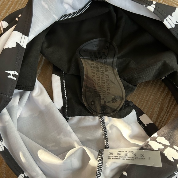 Boho Tie Dye 2 Piece Drawstring Accent Wireless Top Shorts Bikini Swim Swimsuit - Picture 15 of 16